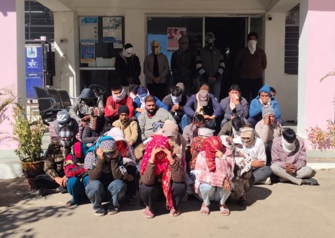 उदयपुर: सायरा में बड़ी रेव पार्टी का पर्दाफाश; होटल संचालक और आयोजक समेत 40 गिरफ्तार